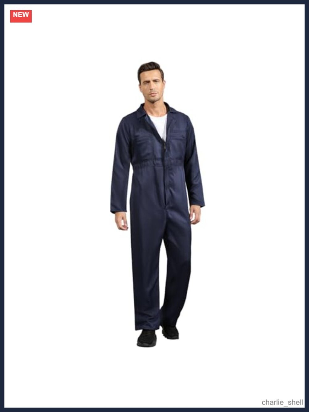 Men's Long Sleeve Mechanic Jumpsuit Adult Coveralls Costume